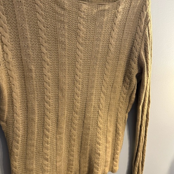 Talbots Cashmere Silk Blend Women’s Long Sleeved Sweater Scalloped Hem Sz small - Picture 3 of 6